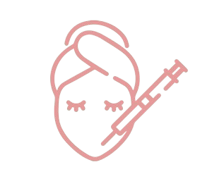 Icone de queixo com Agulha